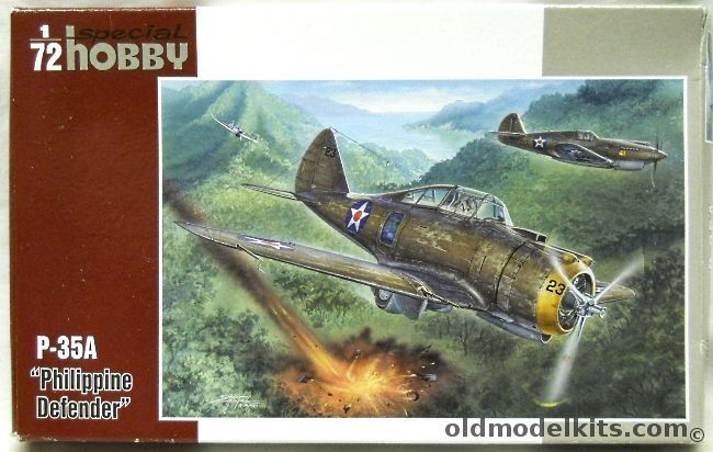 Special Hobby 1/72 P-35A Philippine Defender - With Markings For Three Different 1941 Philippines Based Aircraft, SH 72237 plastic model kit
